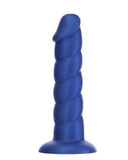 BMS Enterprises Dildo Fantasy Blue Unicorn Horn 8 Inch Silicone Dildo