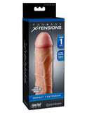 Pipedream Products Penis Extension Fantasy X-Tensions Perfect 1 Inch Penis Extension - Vanilla