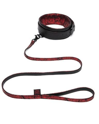 Lovehoney Collar and Leash Fifty Shades of Grey Sweet Anticipation Reversible Faux Leather Collar and Lead