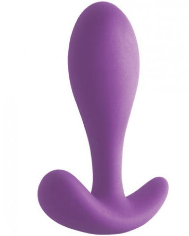 NS Novelties Anal Toy Firefly Glow In the Dark Ace 1 Silicone Butt Plug -Purple