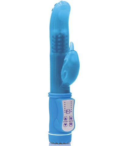 NS Novelties Vibrator Firefly Glow In the Dark Jessica Rabbit Vibrator - Blue