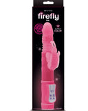 NS Novelties Vibrator Firefly Glow In the Dark Lola Thrusting Rabbit Vibrator - Pink