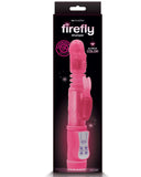 NS Novelties Vibrator Firefly Glow In the Dark Thumper Rabbit Vibrator - Pink