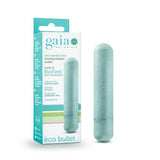 Blush Novelties Vibrator Gaia Biodegradable, Recyclable Eco Bullet Vibrator - Aqua