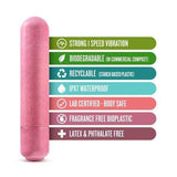 Blush Novelties Vibrator Gaia Biodegradable, Recyclable Eco Bullet Vibrator - Coral