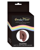 Thank Me Now Packer Gender Fluid 5 Inch Packer - Chocolate