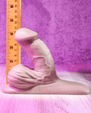 Evolved Novelties Packer Gender X 4 Inch Ultra Realistic Silicone Packer with Wide Base - Vanilla