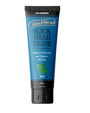 Doc Johnson Oral Sex Aid GoodHead Slick Head Flavored Glide - Mint 4 oz