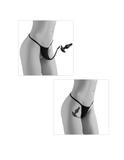 Pipedream Products Vibrator Hookup Bowtie Bikini Panties with Remote Bullet + Butt Plug - Size S-L