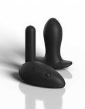 Pipedream Products Vibrator Hookup Lace Peek-a-Boo Panties with Remote Bullet + Butt Plug - Size S-L