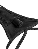 Pipedream Products Vibrator Hookup Lace Peek-a-Boo Panties with Remote Bullet + Butt Plug - Size S-L