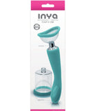 NS Novelties Vibrator Inya Double Ended Suction Pump and G-Spot Vibrator - Teal