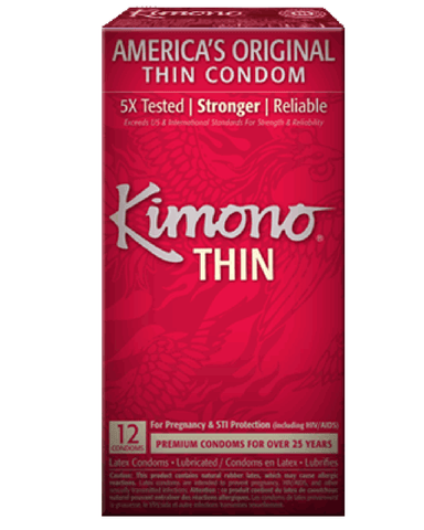 Kimono Condoms Kimono Thin Condoms 12pk
