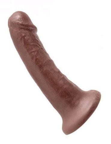 Pipedream Products Dildo King Cock 6 Inch Suction Cup Dildo - Chocolate