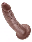 Pipedream Products Dildo King Cock 7 Inch Suction Cup Dildo - Chocolate