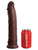 Pipedream Products Dildo King Cock Elite 11" Silicone Dual Density Dildo - Chocolate