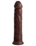 Pipedream Products Dildo King Cock Elite 11" Silicone Dual Density Dildo - Chocolate