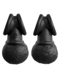 Pipedream Products Dildo Accessory King Cock Elite Swinging Silicone Balls - Black