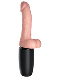 Pipedream Products Dildo King Cock Plus 6.5 Inch Thrusting Heating Cock with Balls - Vanilla