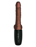 Pipedream Products Dildo King Cock Plus 7.5 Inch Thrusting Heating Cock with Balls - Chocolate