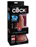 Pipedream Products Dildo King Cock Plus Triple Density 6 Inch Suction Cup Dildo - Chocolate