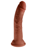 Pipedream Products Dildo King Cock Plus Triple Density 8 Inch Suction Cup Dildo - Chocolate