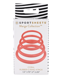 Sportsheets O Rings Merge Coral O-Ring Set for Strap-on Harnesses