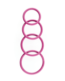 Sportsheets O Rings Merge Plum O-Ring Set for Strap-on Harnesses