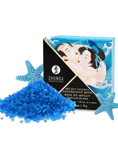 Shunga Bath Additives Moonlight Bath Sea Salt Crystals - Ocean Breeze Scent 75g