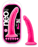 Blush Novelties Dildo Neo Elite 7.5 Inch Dual Density Silicone Dildo - Neon Pink