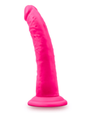 Blush Novelties Dildo Neo Elite 7.5 Inch Dual Density Silicone Dildo - Neon Pink