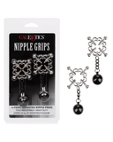 CalExotics Nipple Toy Nipple Grips 4-Point Weighted Nipple Press - set of 2