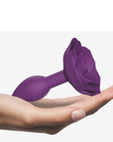 Lovely Planet Anal Plug Open Roses Small Silicone Anal Plug - Purple
