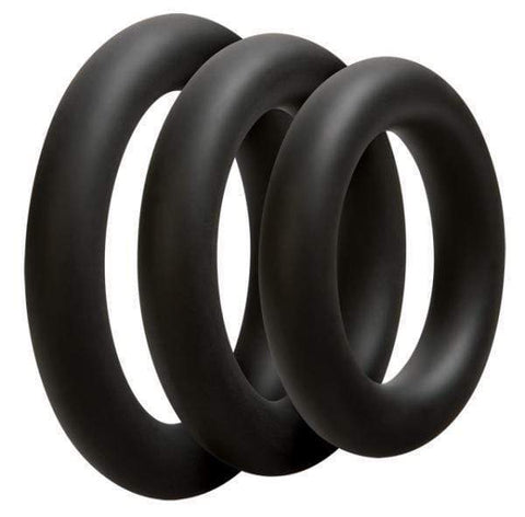 Doc Johnson Cock Ring Optimale Set of 3 Thick Silicone Cock Rings