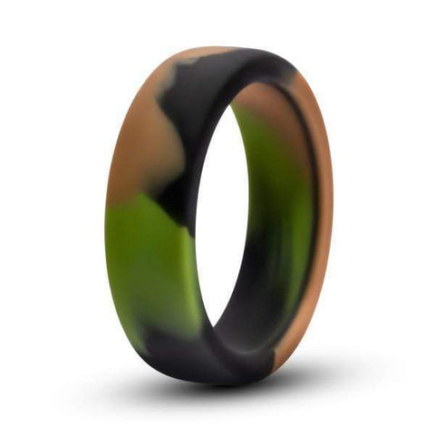 Blush Novelties Cock Ring Performance Silicone Silicone Camo Cock Ring - Green