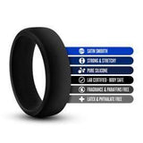 Blush Novelties Cock Ring Performance Silicone Silicone Go Pro Cock Ring - Black