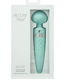 BMS Enterprises Vibrator Pillow Talk Sultry Warming Double Ended Wand Vibrator - Teal