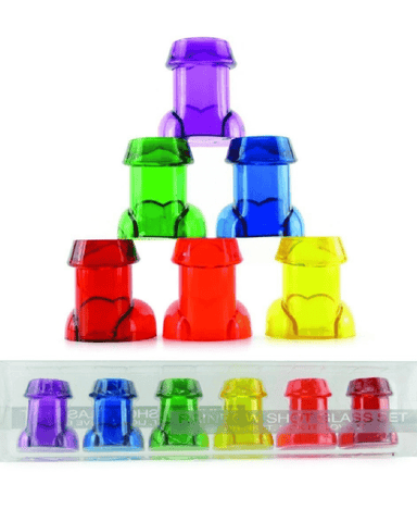 Kheper Games Game Rainbow Penis Shot Glass Set