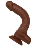 Evolved Novelties Dildo Real Supple Poseable 8.25 Inch Silicone Dildo - Chocolate