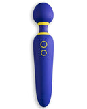 WOW Vibrator Romp Flip Powerful Rechargeable Silicone Wand Vibrator - Blue