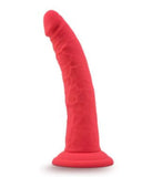Blush Novelties Dildo Ruse Jimmy Slim Silicone 7.5 Inch Suction Cup Dildo - Red
