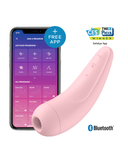 Satisfyer Vibrator Satisfyer Curvy 2+ Pressure Wave + Vibration Stimulator - Pale Pink