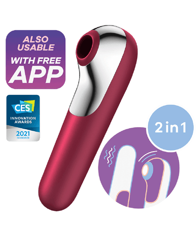 Satisfyer Vibrator Satisfyer Dual Love Double Ended Vibrator - Red