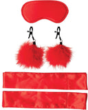 Sportsheets BDSM Kit Sex & Mischief Amor Beginner Red Bondage Kit