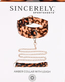Sportsheets Collar and Leash Sincerely Amber Collar and Leash Set