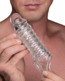XR Brands Penis Sleeve Size Matters 1.5 Inch Penis Enhancer Sleeve - Clear