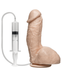 Doc Johnson Dildo Squirting Realistic Cock 7.4 Inch Ejaculating Suction Cup Dildo  - Vanilla