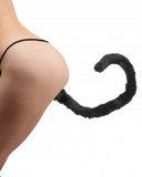 XR Brands Butt Plug Tailz Bad Kitty Silicone Cat Tail Anal Plug Black