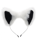 XR Brands Butt Plug Tailz White Fox Tail Anal Plug and Ears Set
