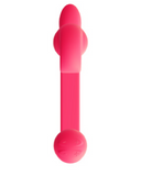 Freedom Novelties Rabbit Vibrator The Snail Silicone Waterproof Dual Stimulating Vibrator - Pink
